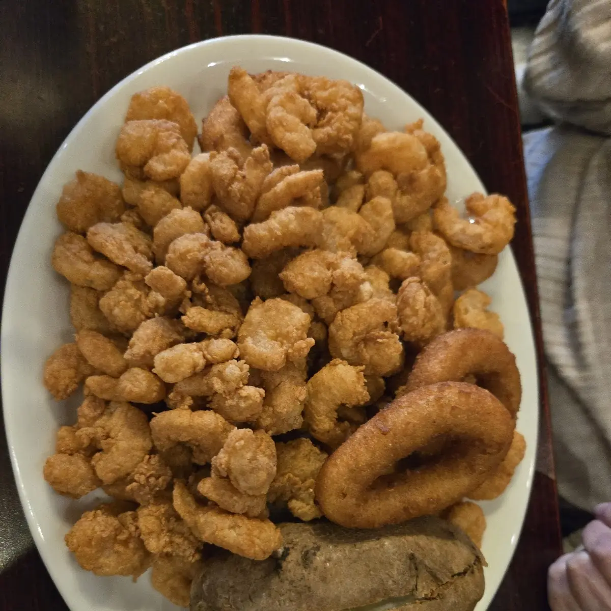 Chicken Tenders with Popcorn Shrimp