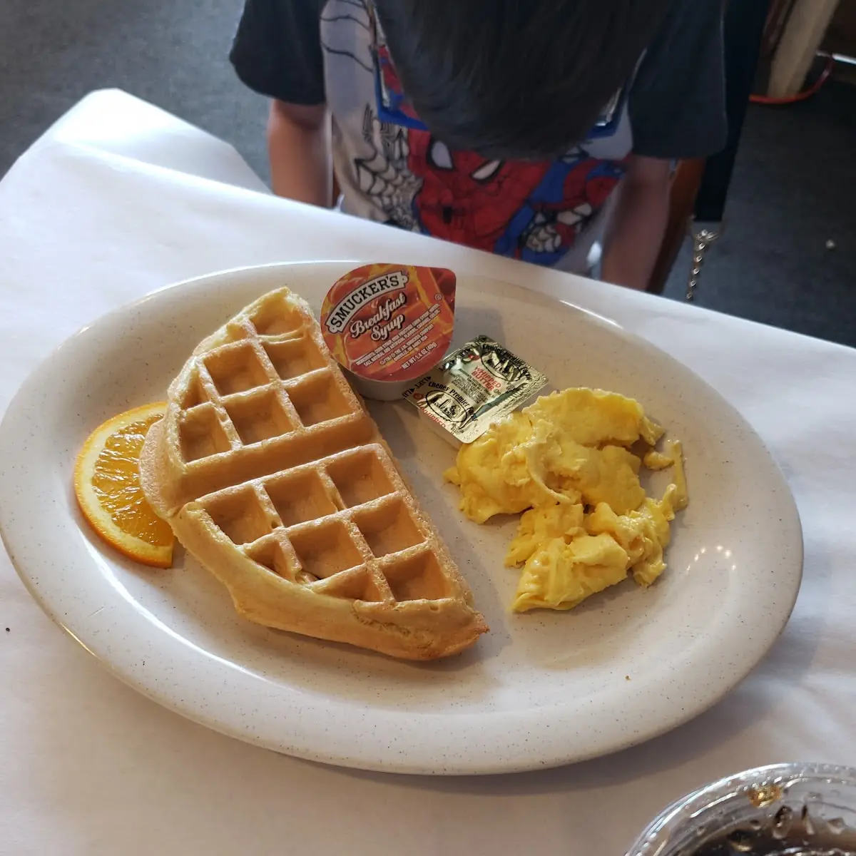 Half Belgian Waffle & 1 Egg