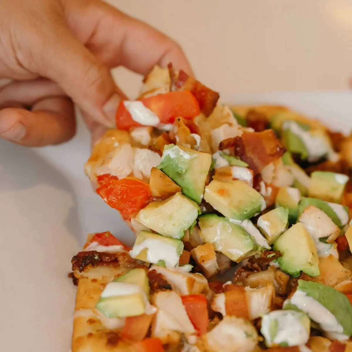 Chicken Bacon Ranch Flatbread