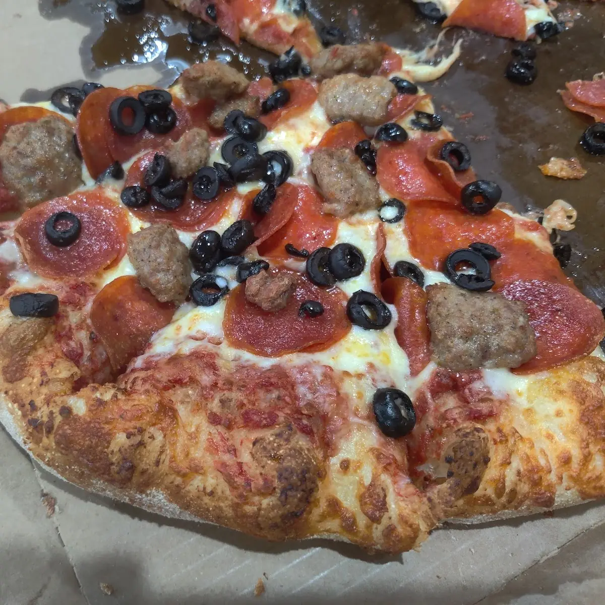 Pepperoni and Sausage Pizza
