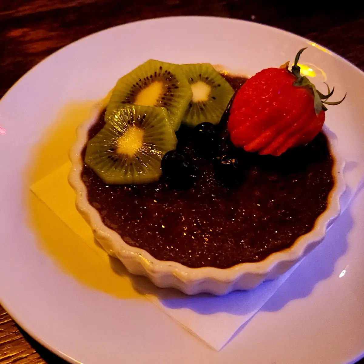 Chocolate Lavender Creme Brulee