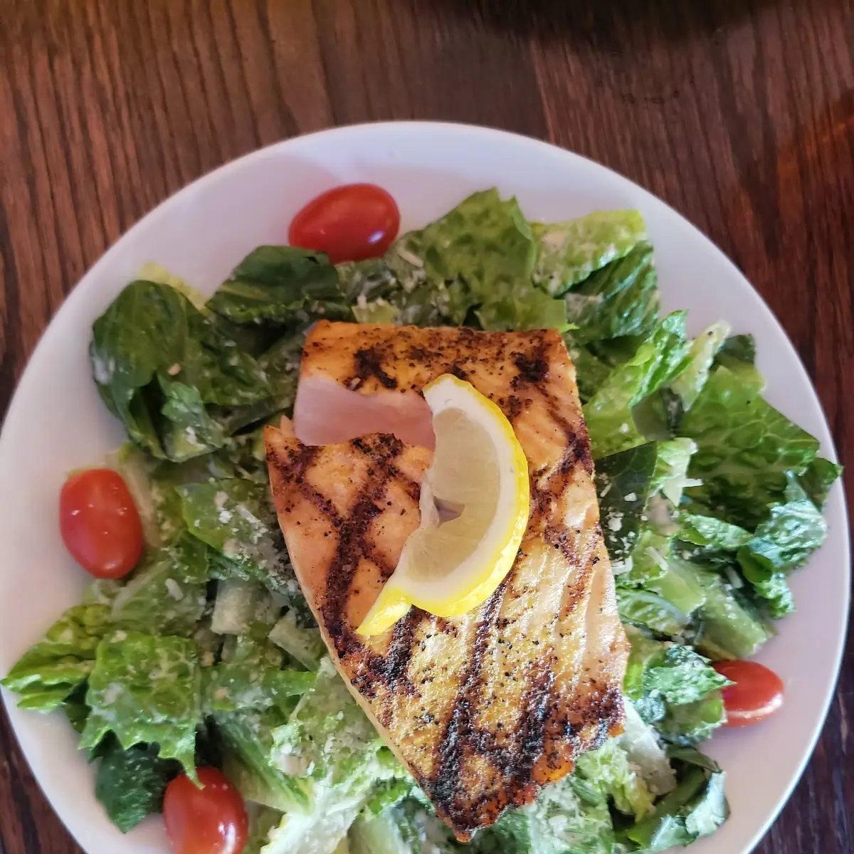 Grilled Salmon Caesar