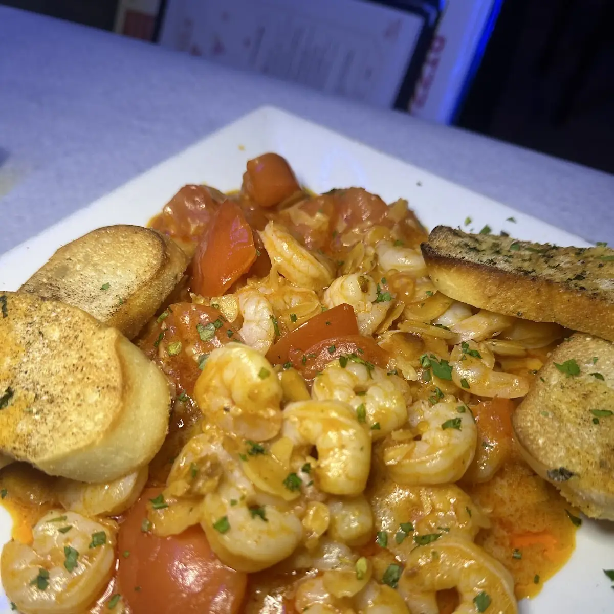 Lobster Ravioli with Shrimp Dish