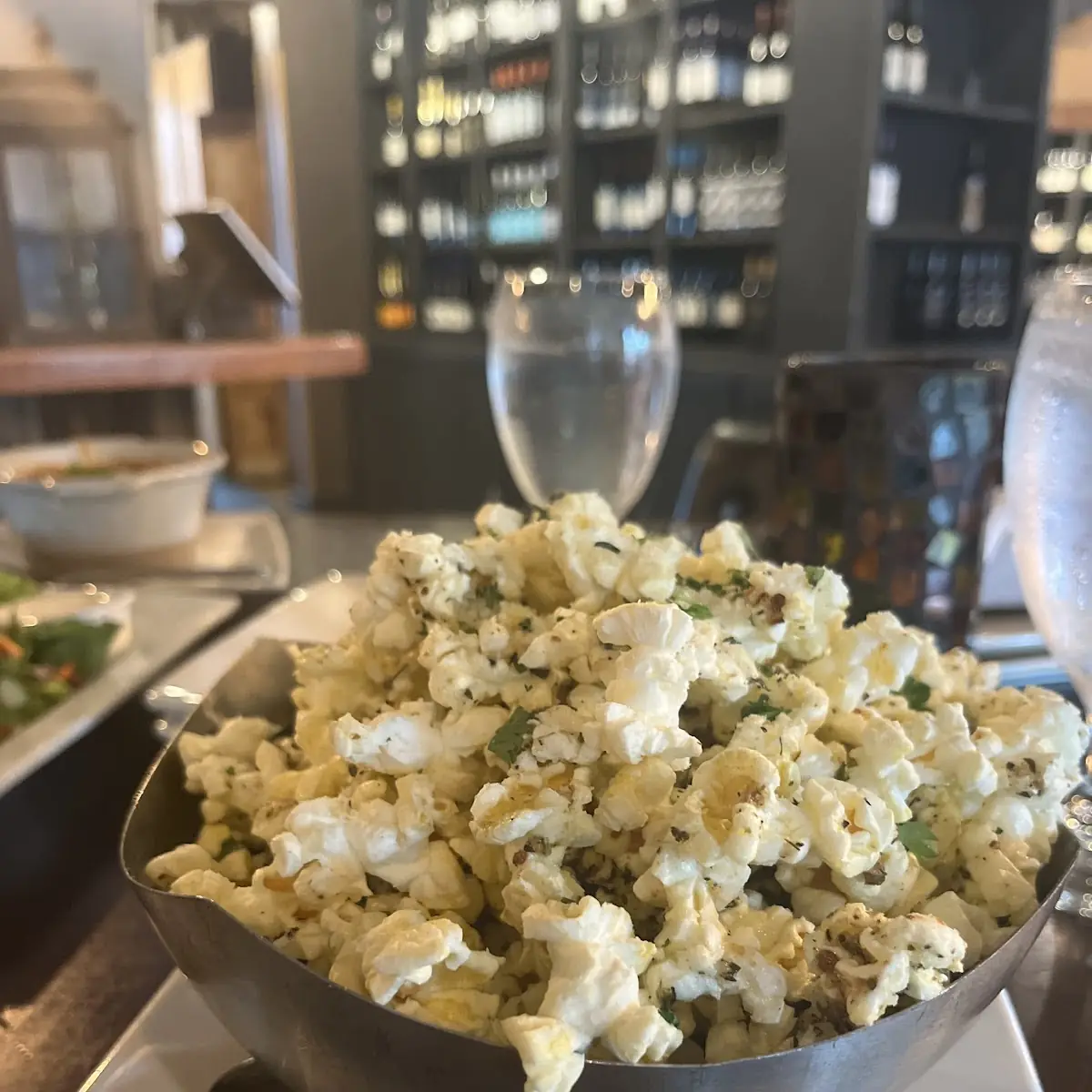 Popped Corn with Sun Dried Tomatoes