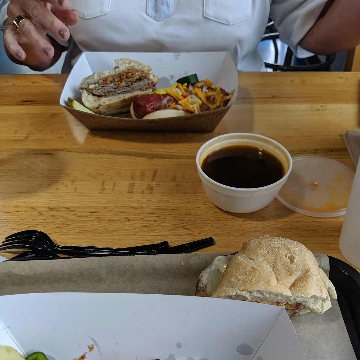 French Dip Sandwich Hotdog
