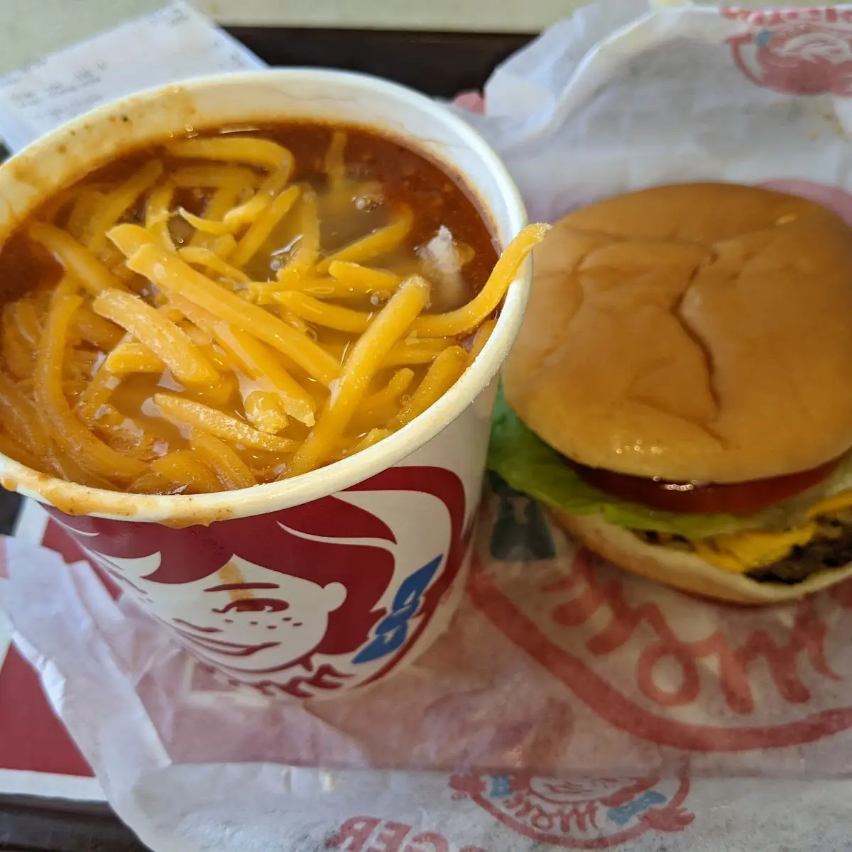 Junior Cheese Burger and Chili