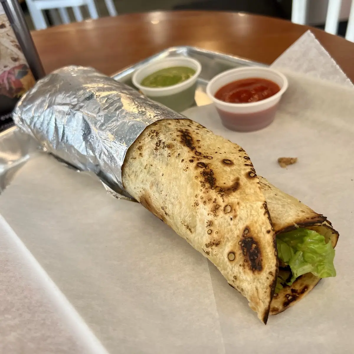 Carved Chicken Wrap