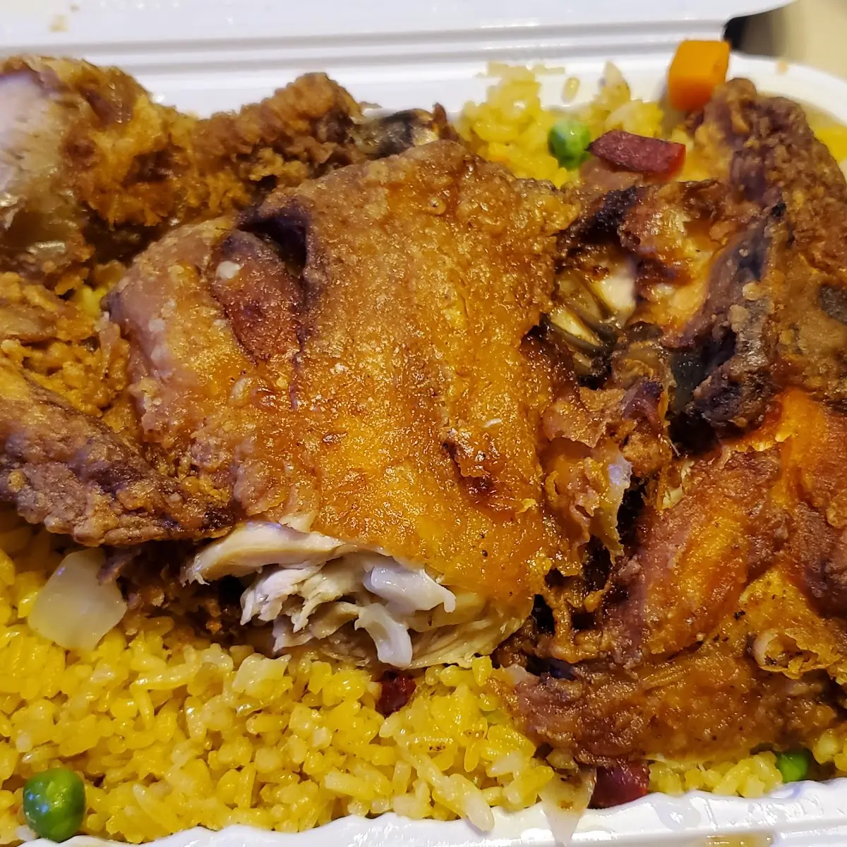 Half Chicken with Pork Fried Rice