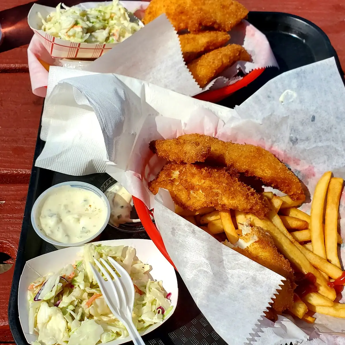Baskets Come w Fries Slaw