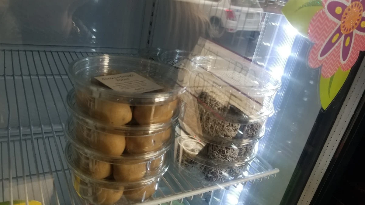 Cookie Dough and Dark Chocolate Coconut Bites
