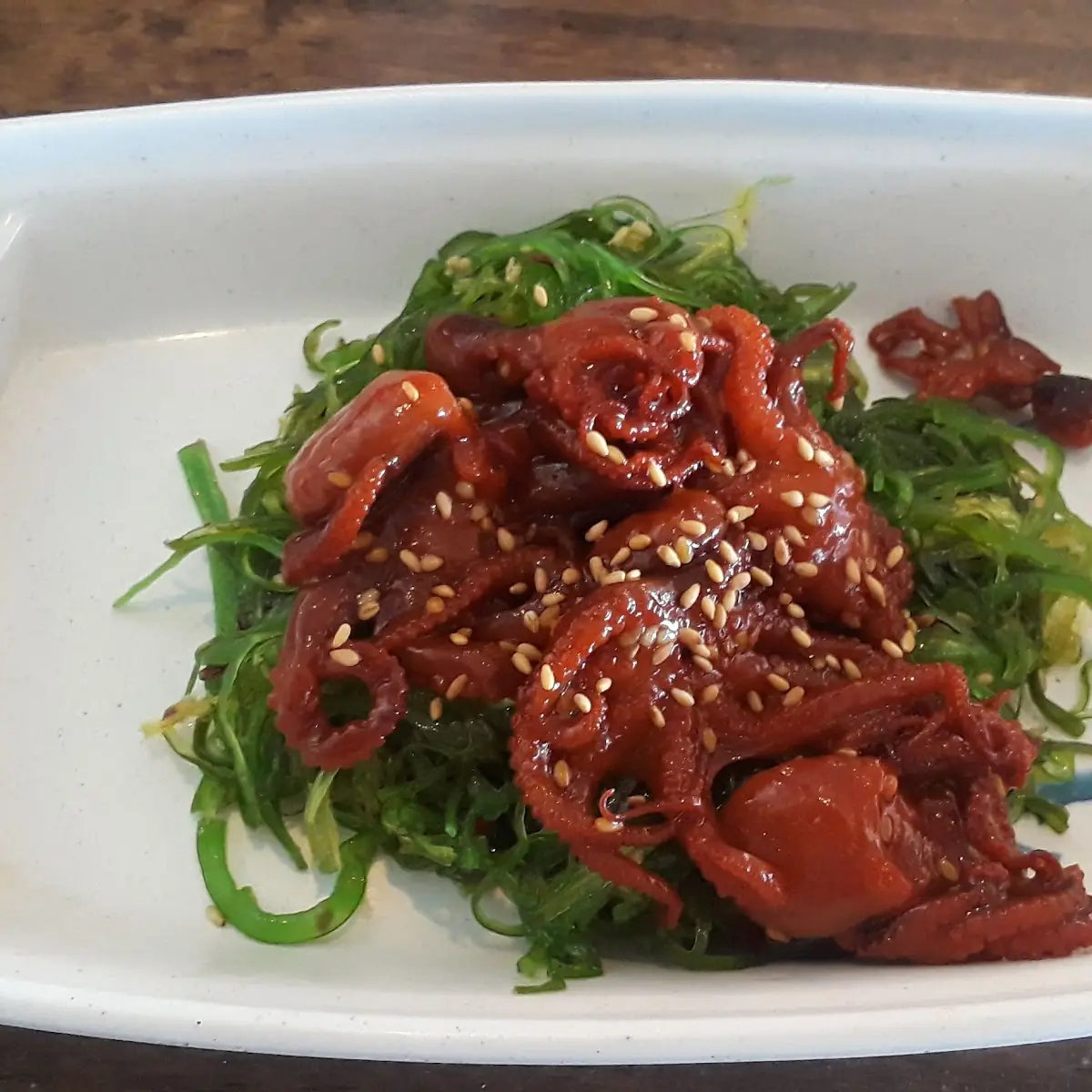 Baby Octopus Seaweed Salad