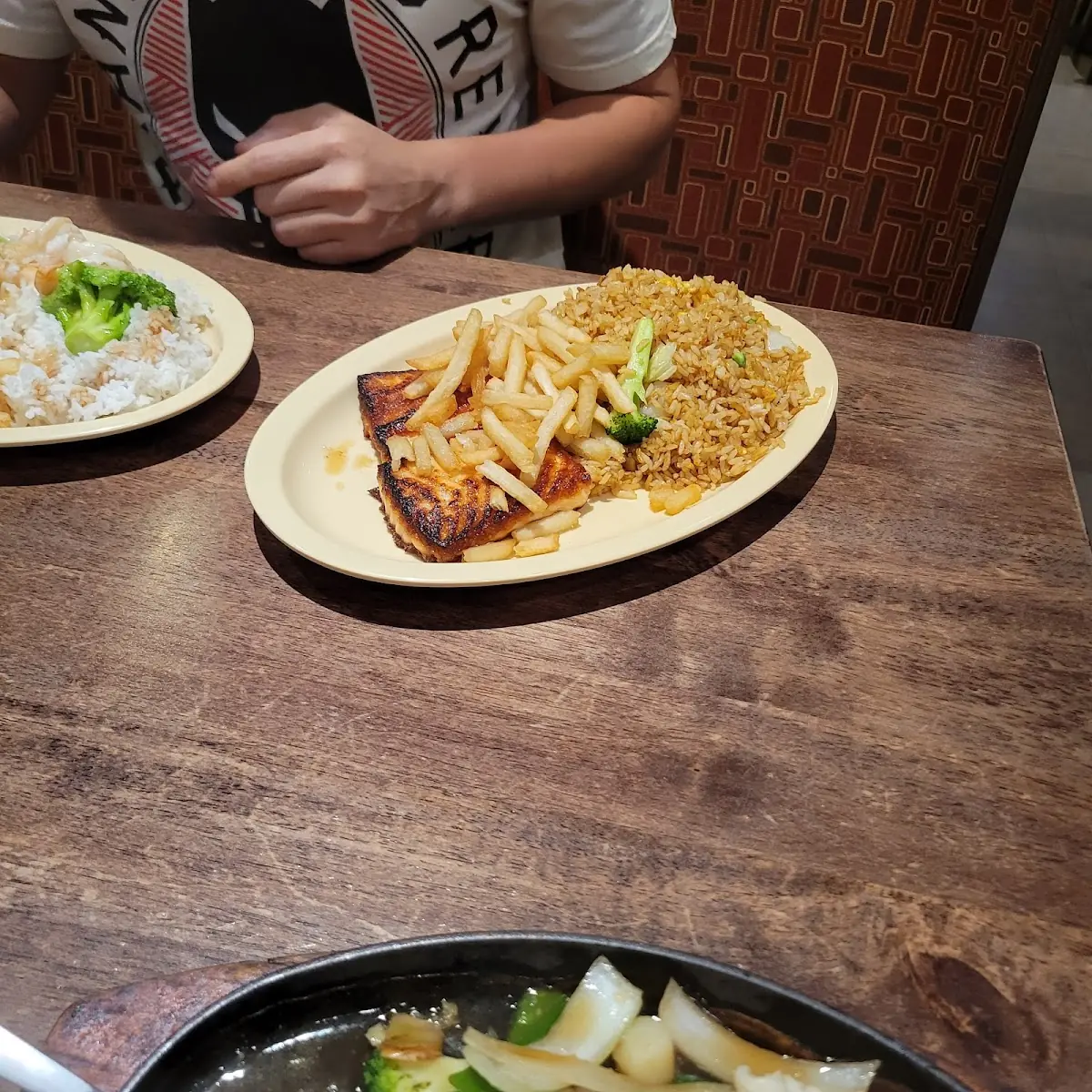 Salmon and Fried Rice