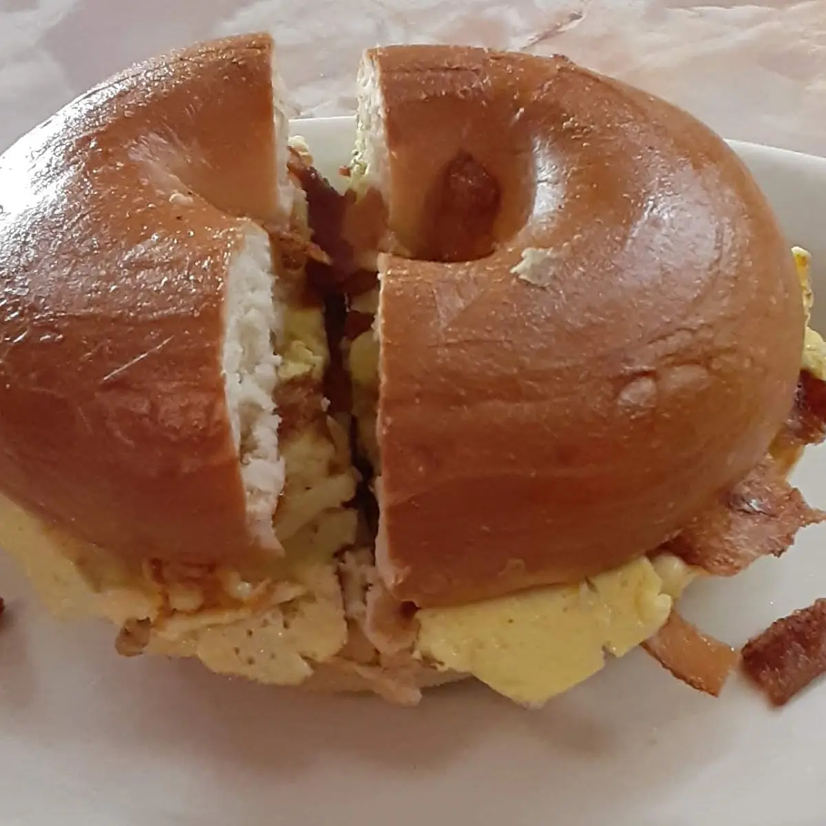 Bacon Egg and Cheese on Everything Bagel