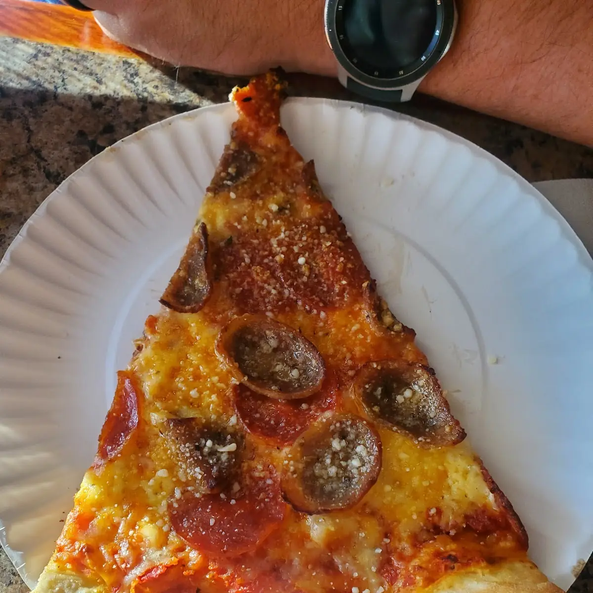 Mushroom Sausage Pizza