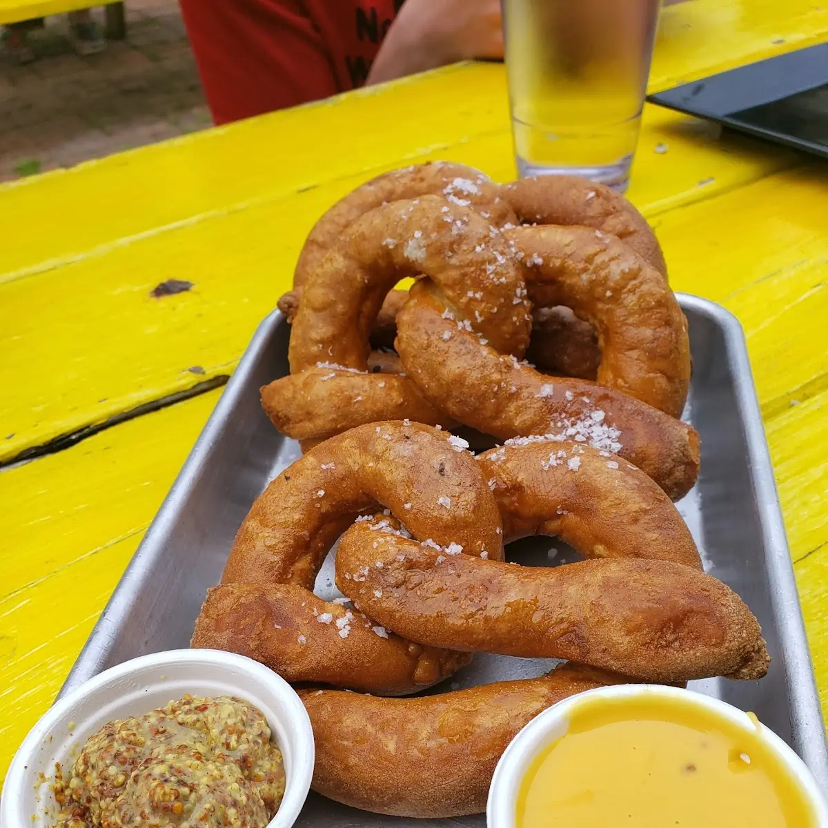 Pretzel with Beer Cheese
