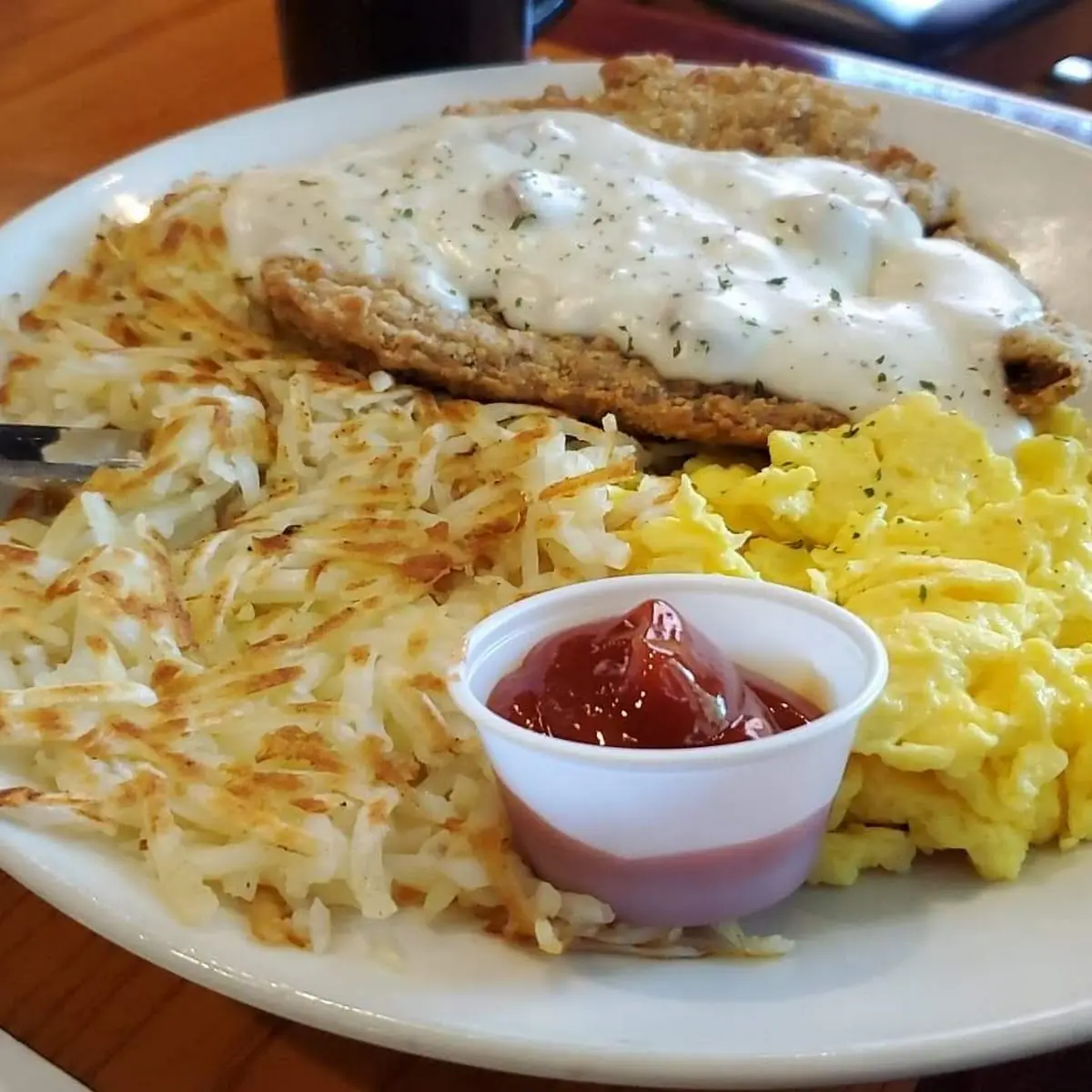 Chicken Fried Steak and Eggs