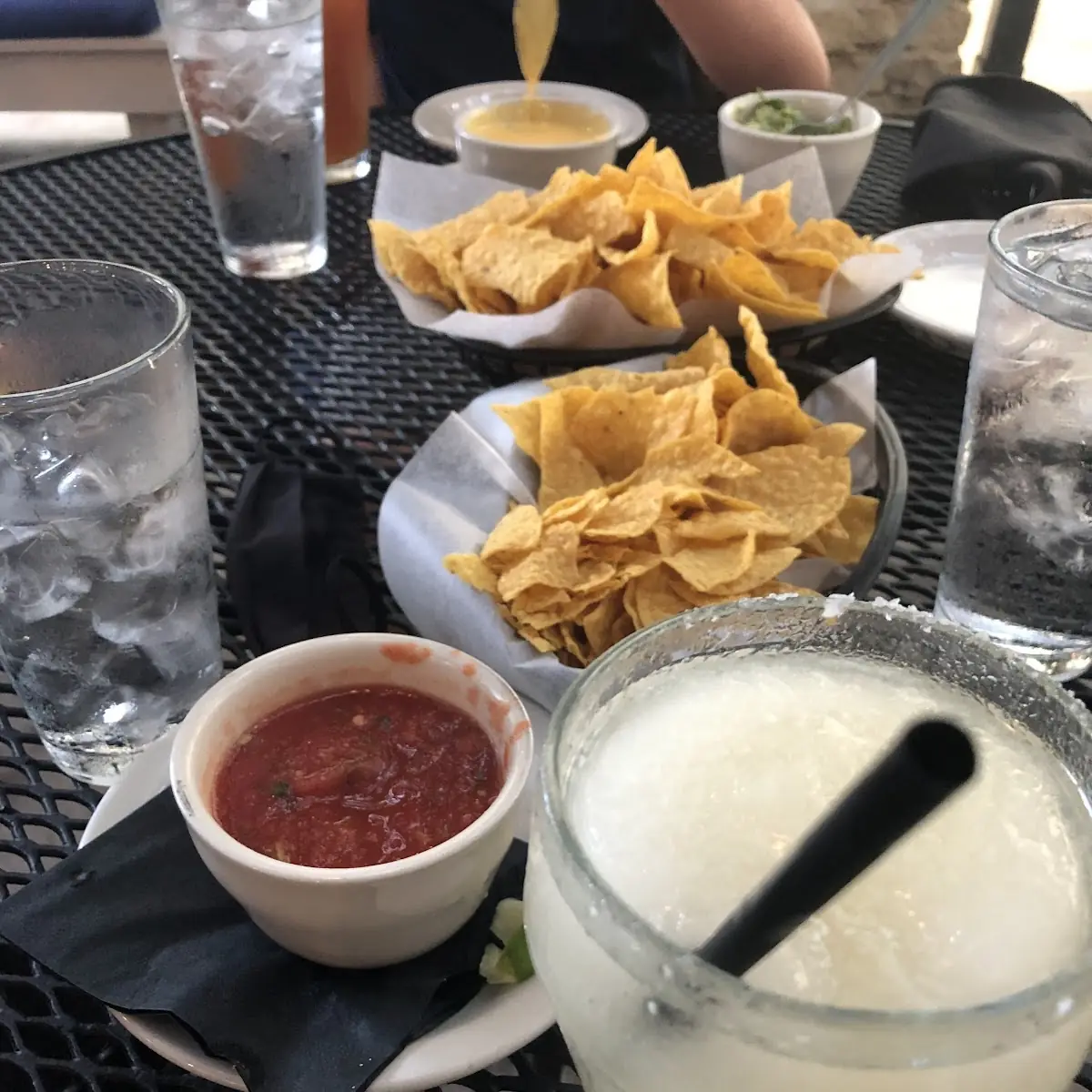 Frozen Margarita and Chips Salsa