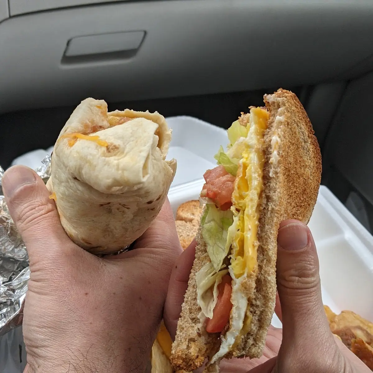 Breakfast Burrito Breakfast Sandwich