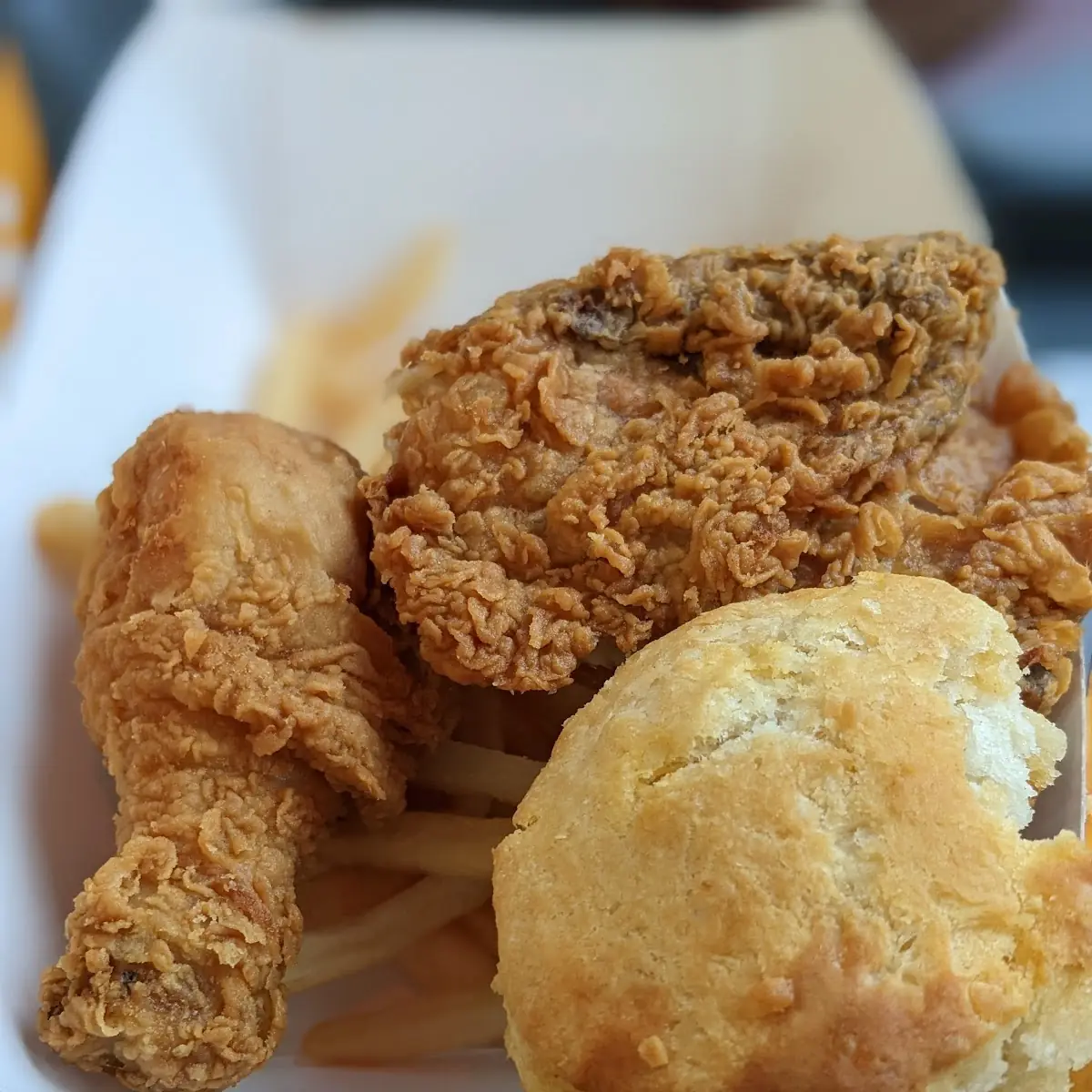Fried Chicken Biscuit & Fries