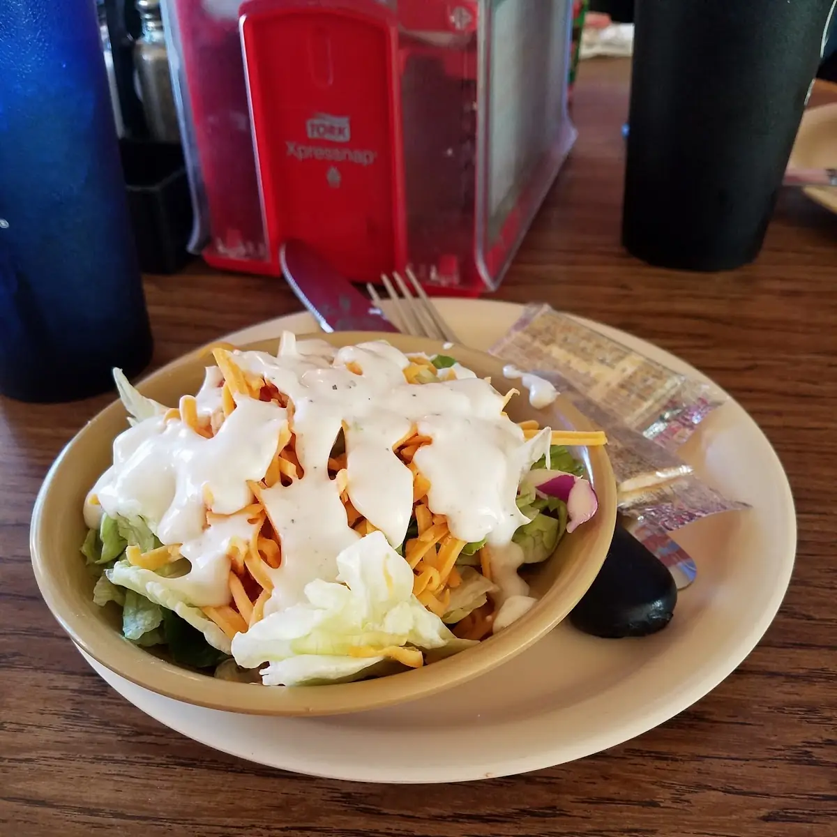 Side Salad with Ranch Dressing