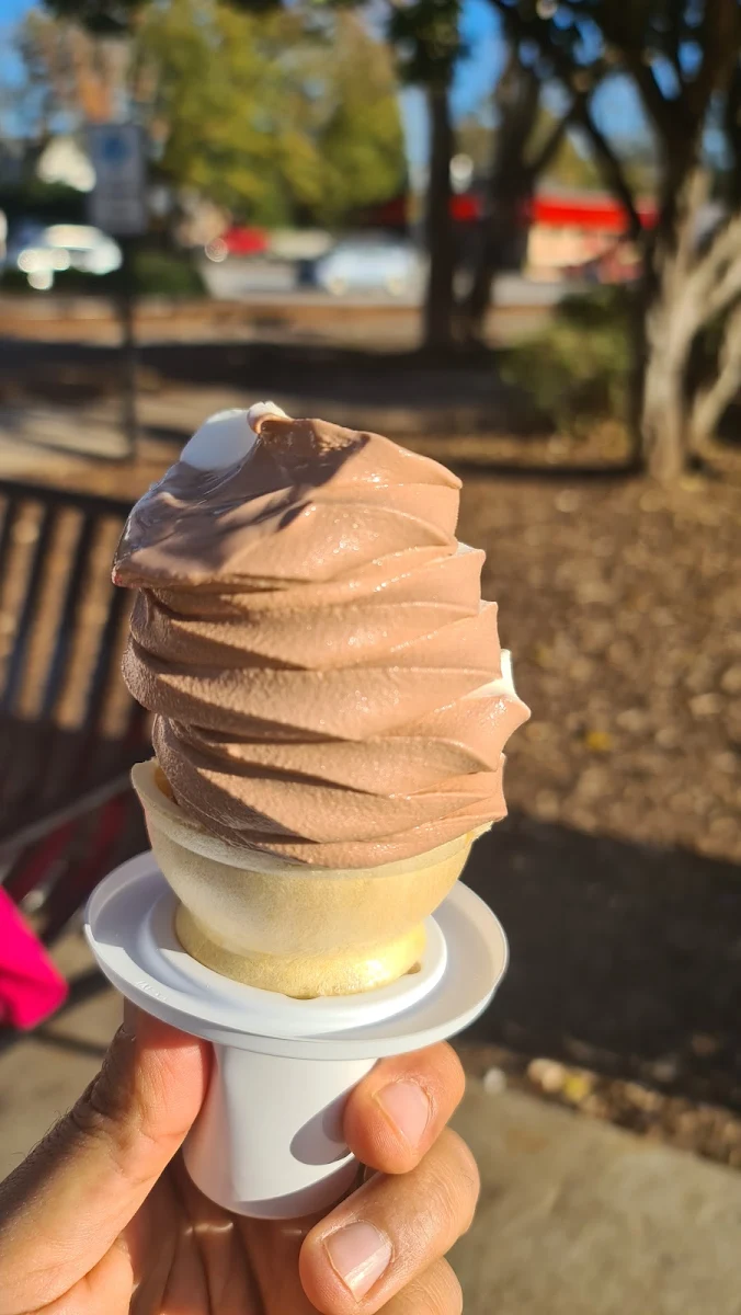 Soft Serve Chocolate Vanilla Cone