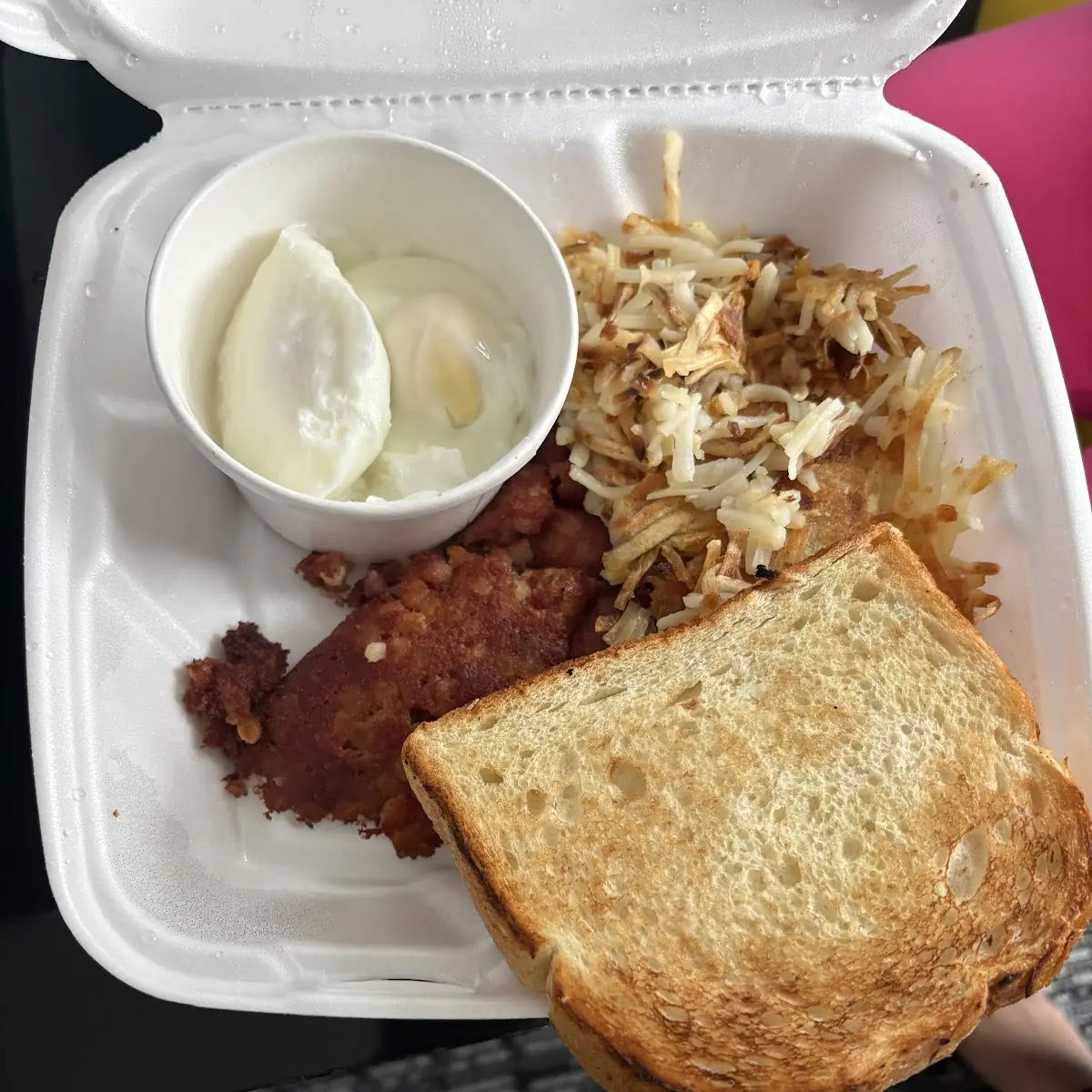 Corn Beef Hash with Poached Eggs