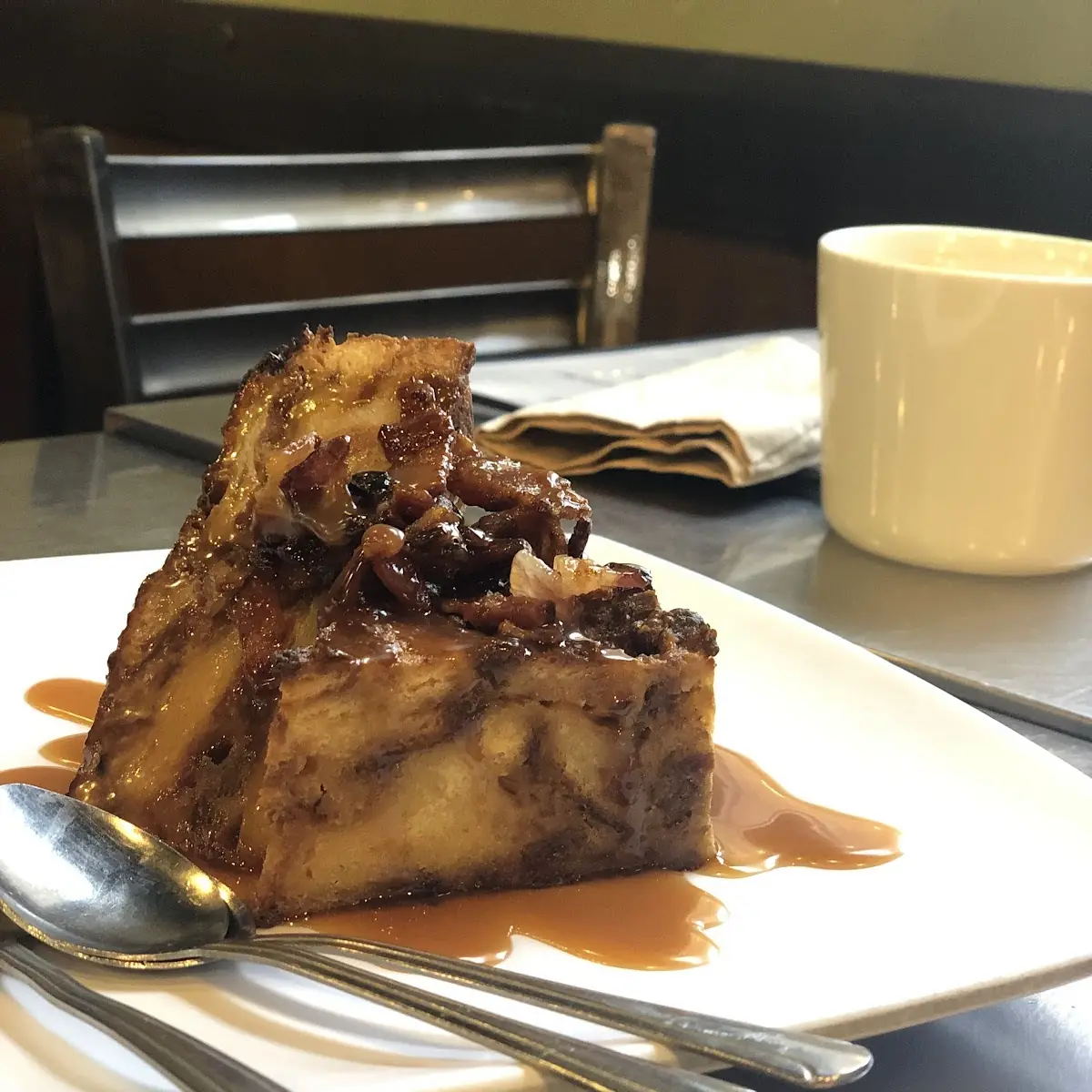 Candied Bacon Bread Pudding