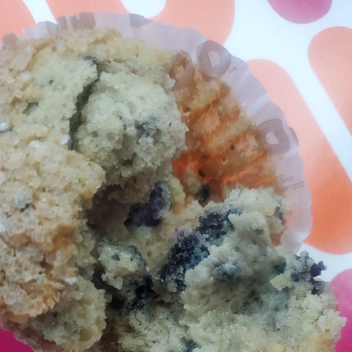 Uncooked Blueberry Muffin