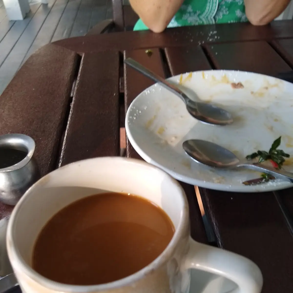 Coffee with Bread Pudding Dessert Bread Pudding Failed to Make the Picture