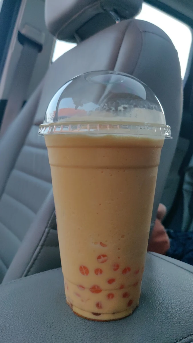 Mango with Passion Fruit Bubbles Bubble Tea