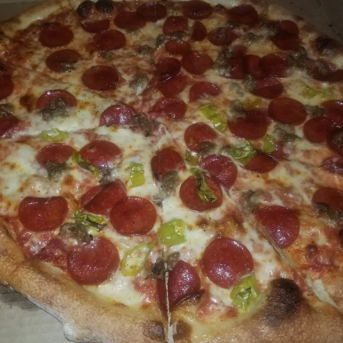 Pepperoni and Banana Peppers