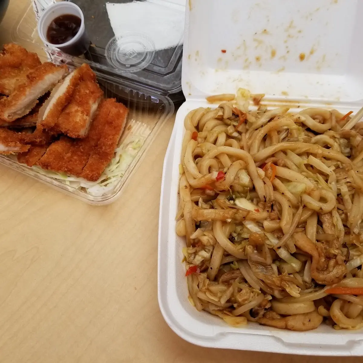 Chicken Stirfried Yaki Udon