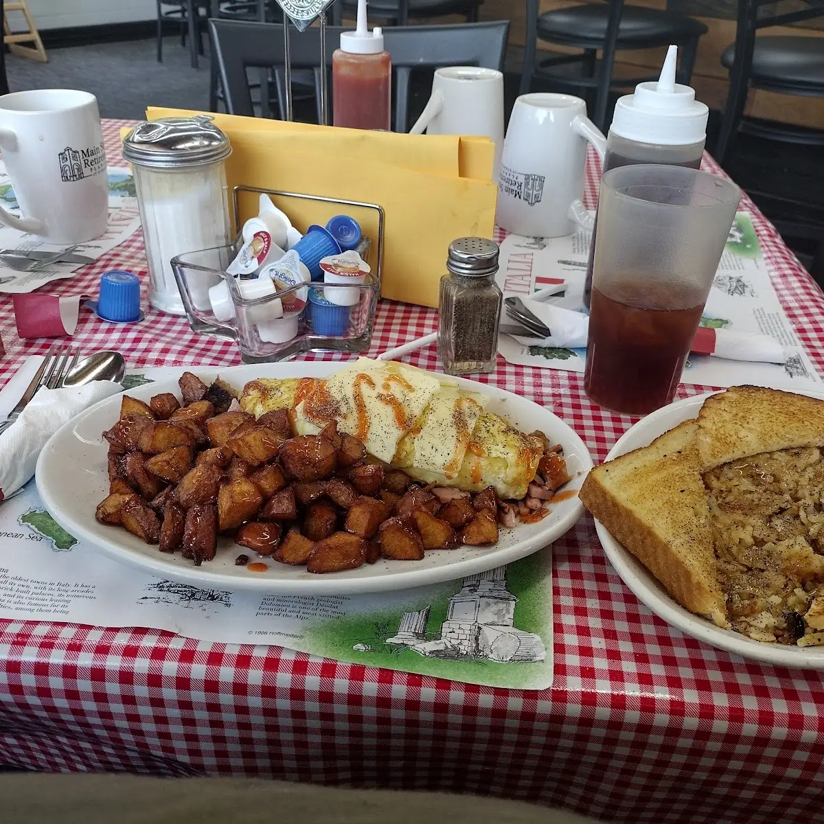 Meat Lovers Omelet with Potatoes