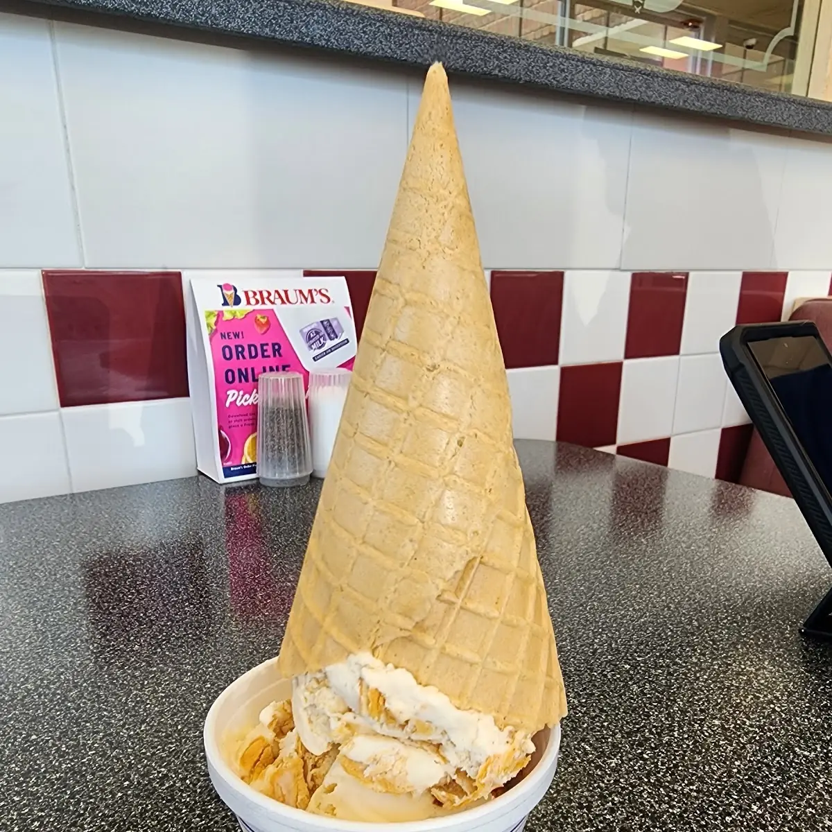 Peanut Butter Cup Ice Cream Cone