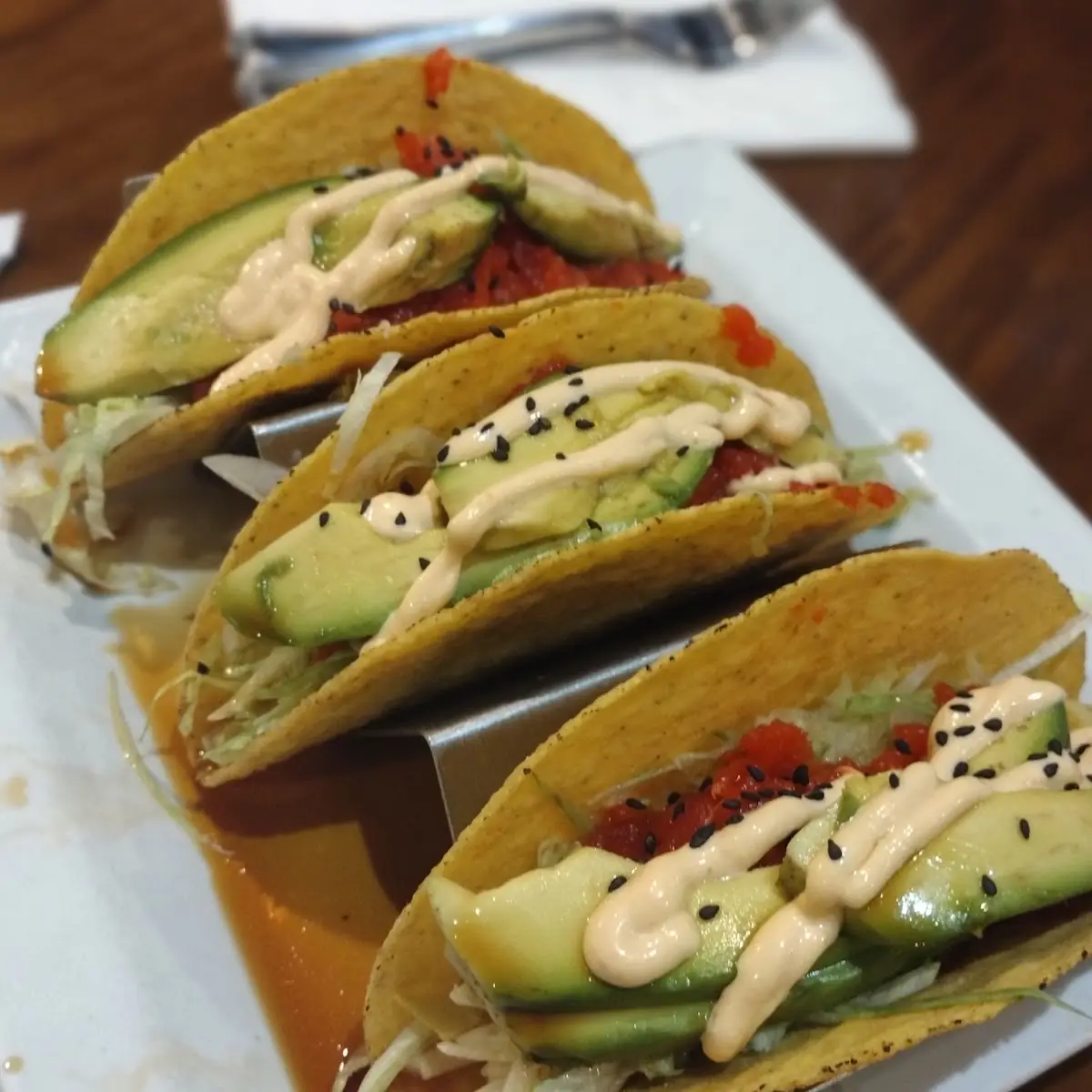 Spicy Tuna Tartar Tacos