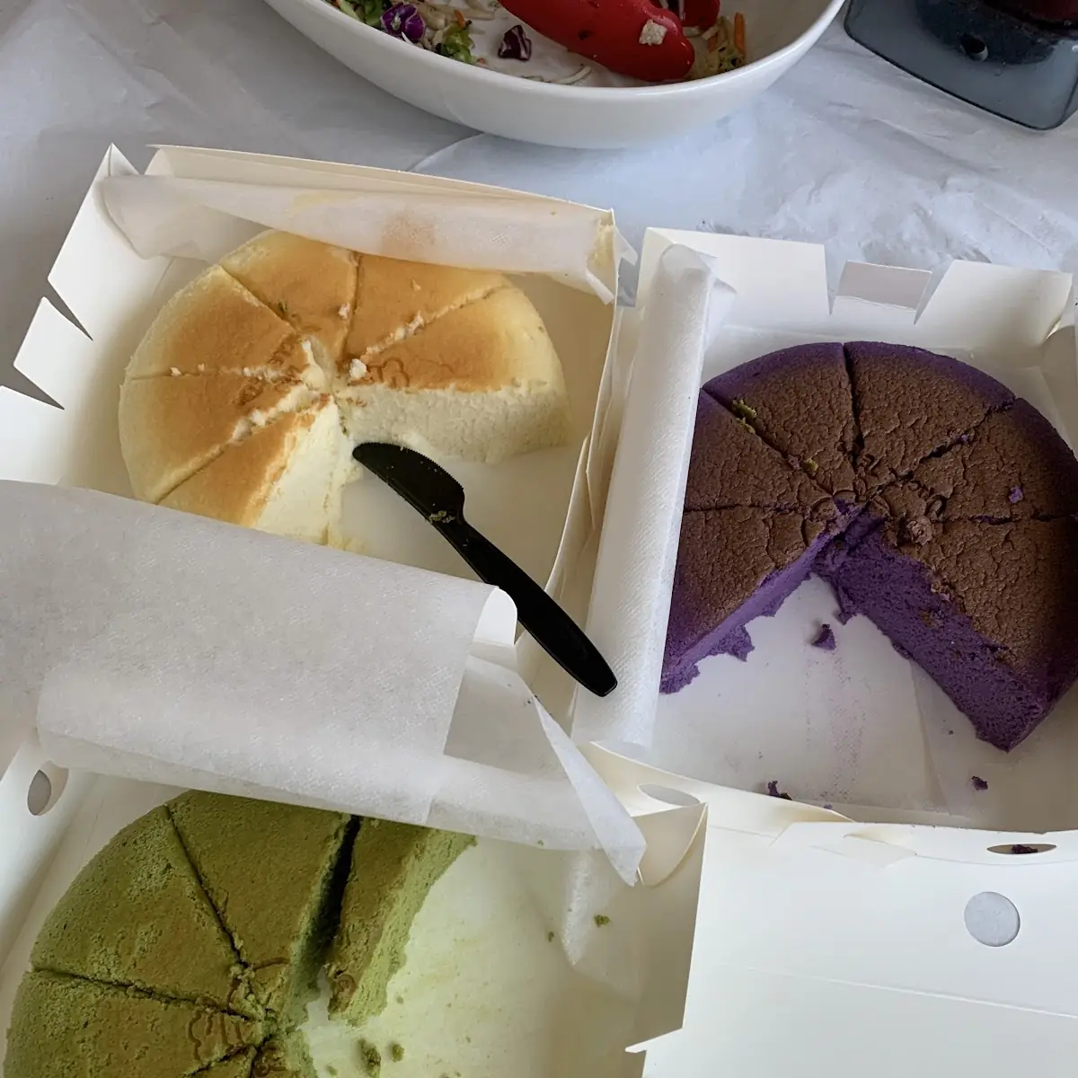 Ube Burnt Basque Cheesecake