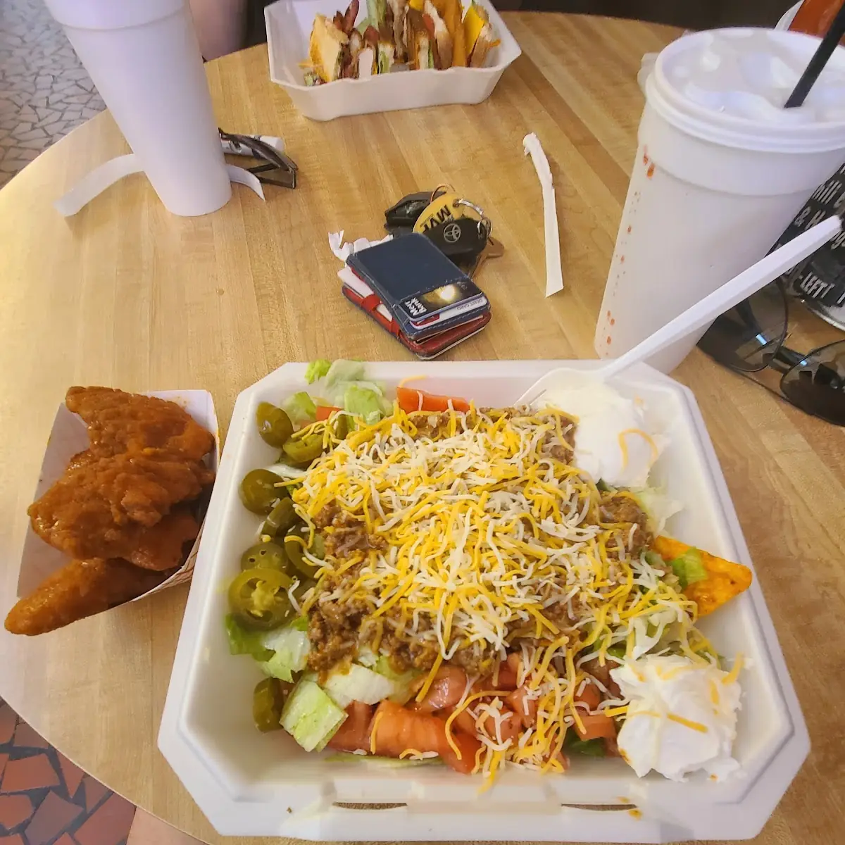 Buffalo Chicken Strips Doritos Supreme Nachos