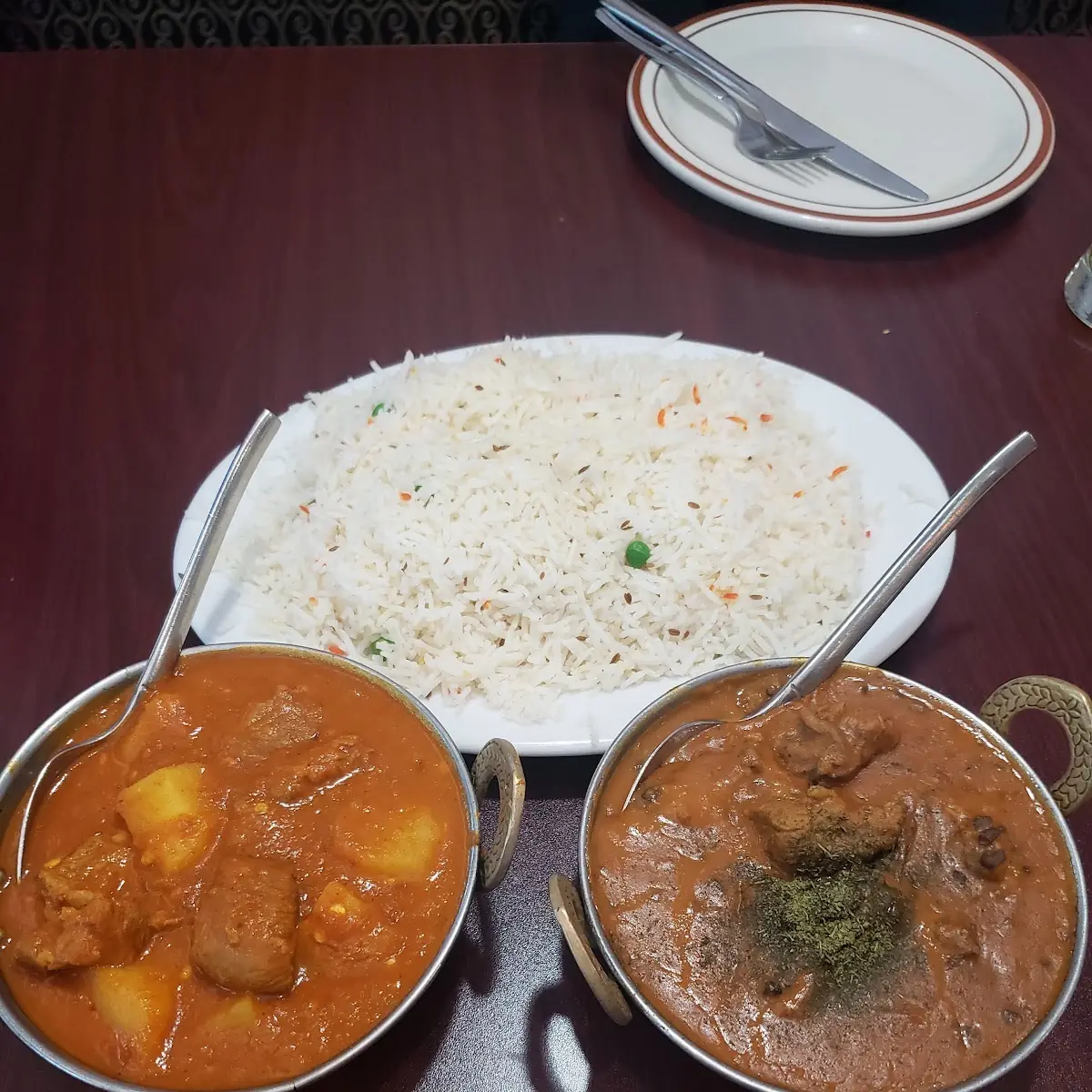Lamb Vindaloo and Basmati Rice