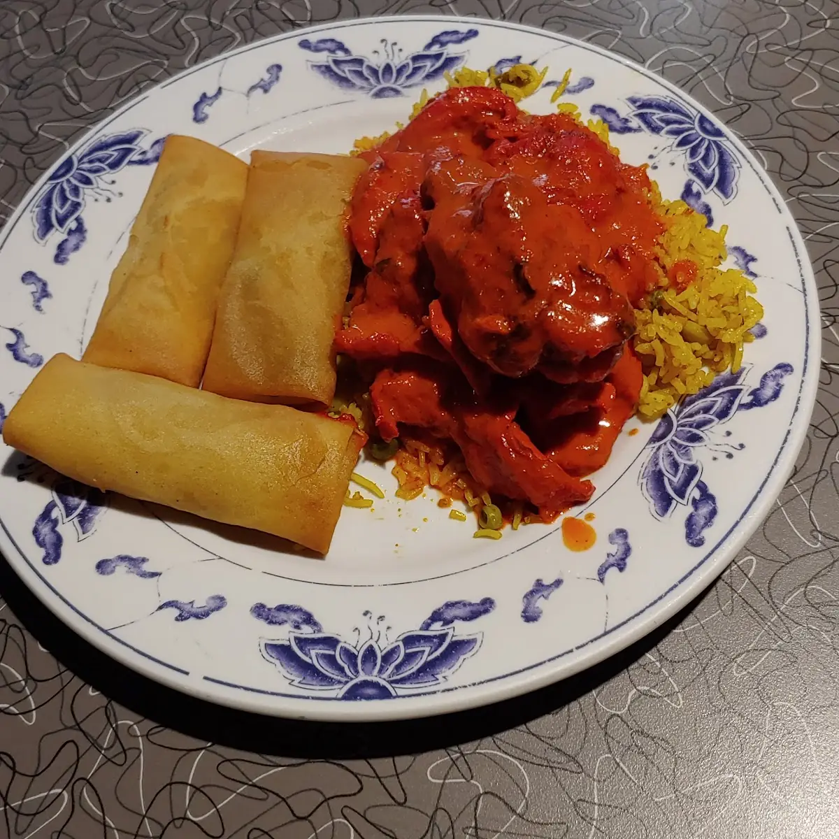 Chicken Marsala & Veggie Samosa