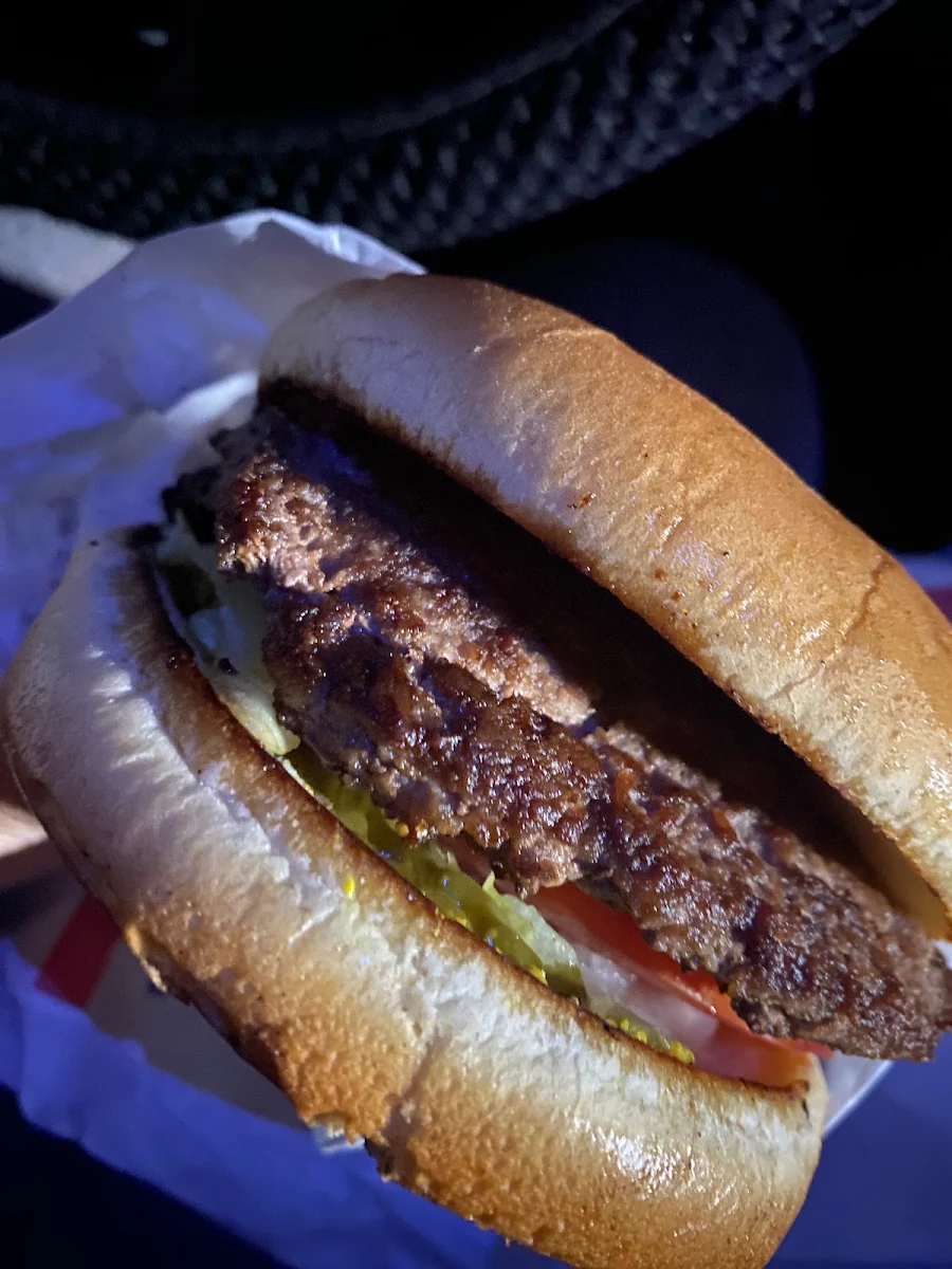 Double Hamburger with Onion Rings