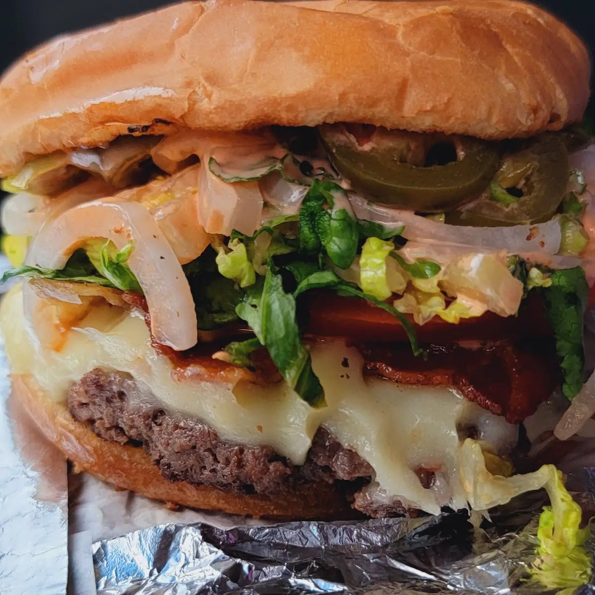 Burger w Bacon