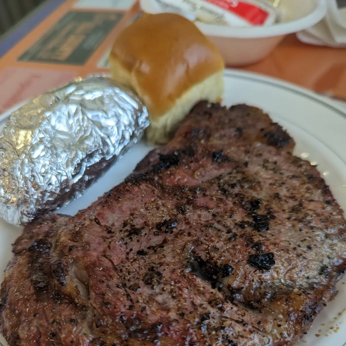 Ribeye Steak Dinner Comes with a Baked Potato & Roll