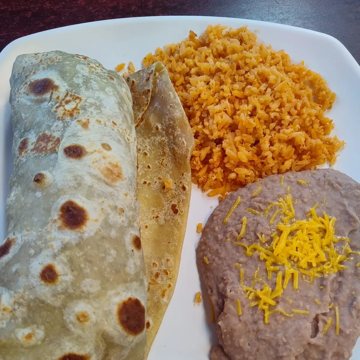 Beans and Cheese Burrito