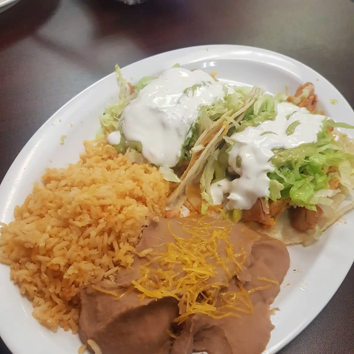 #6 Beef Taco and Enchilada