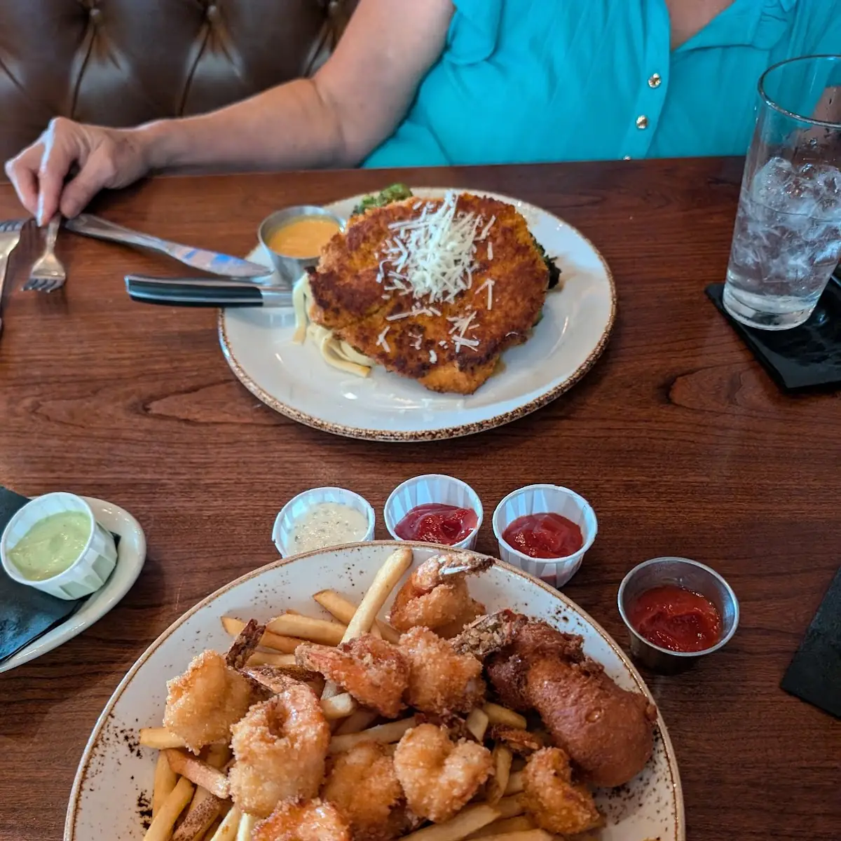 Fried Catfish and Shrimp Platter