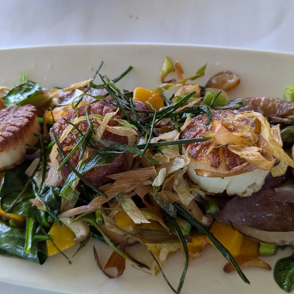 Seared Sea Scallops & Mussels