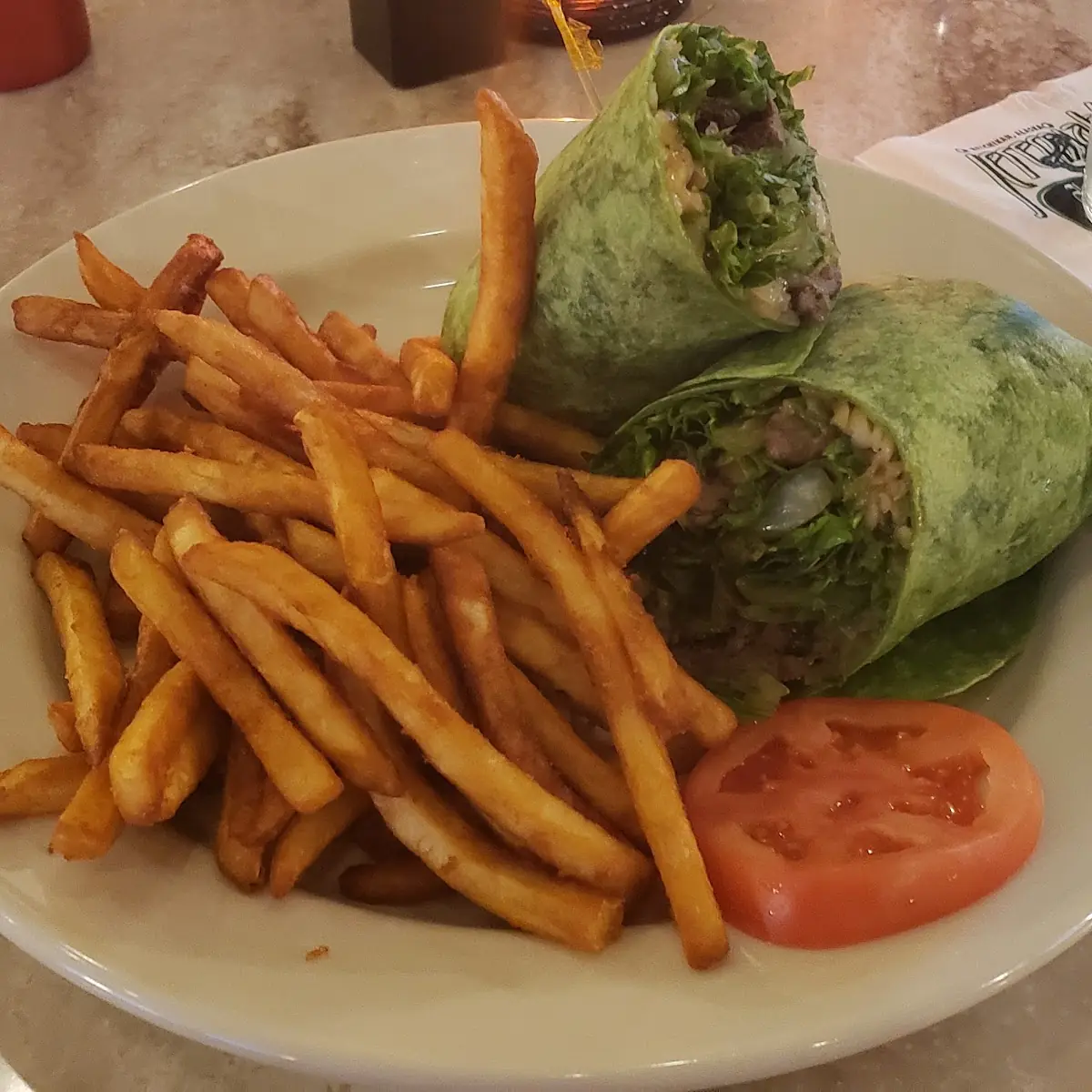 Teriyaki Beef Spinach Wrap