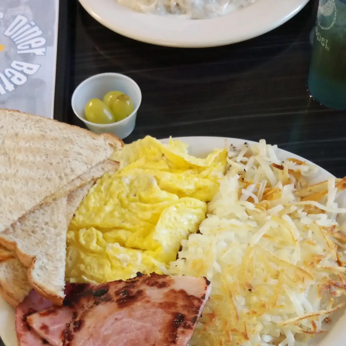 Ham and Eggs Breakfast Plate
