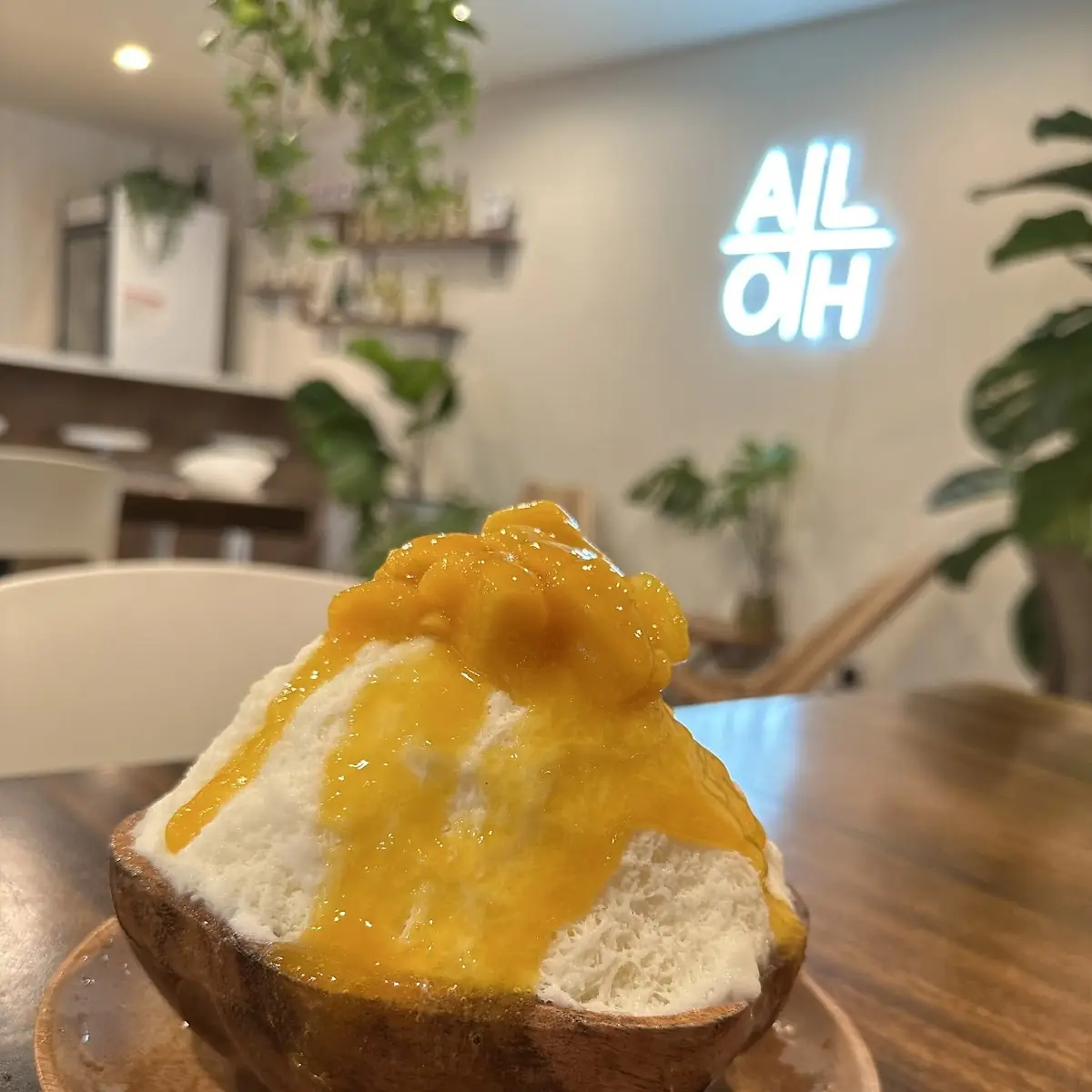 Mango Shaved Ice Dessert