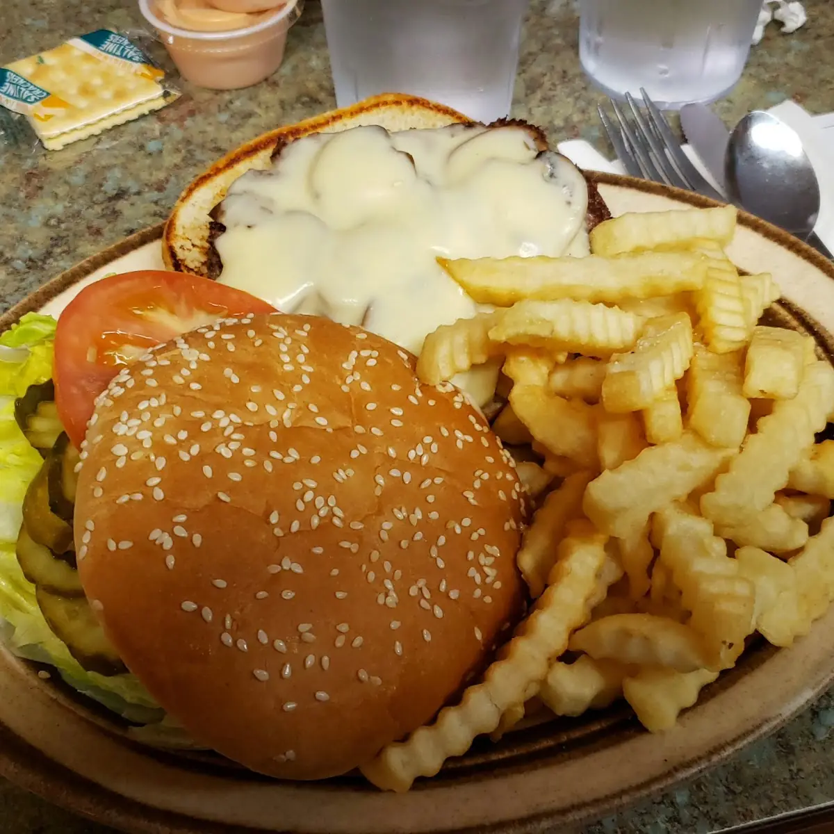 Mushroom Swiss Burger